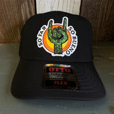 SO FAR :: SO BUENO "OTTO FLEX" 6 Panel Low Profile Baseball Cap- Black