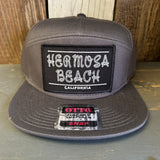 Hermosa Beach ROPER 7 Panel Snapback Hat - Charcoal Grey