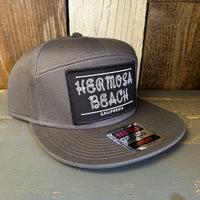 Hermosa Beach ROPER 7 Panel Snapback Hat - Charcoal Grey