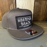 Hermosa Beach ROPER 7 Panel Snapback Hat - Charcoal Grey