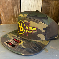 Hermosa Beach THE NEW STYLE 7 Panel Snapback Hat - Camo