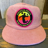 Hermosa Beach THE MECCA OF BEACH VOLLEYBALL Corduroy Field Trip Hat - Blush Pink