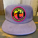 Hermosa Beach THE MECCA OF BEACH VOLLEYBALL Corduroy Field Trip Hat - Moonstone Purple
