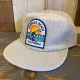 Hermosa Beach 1 to 3 FEET HIGH & RISING Corduroy Field Trip Hat - Wolf Grey