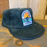 Hermosa Beach 1 to 3 FEET HIGH & RISING Corduroy Field Trip Hat - Surf Green