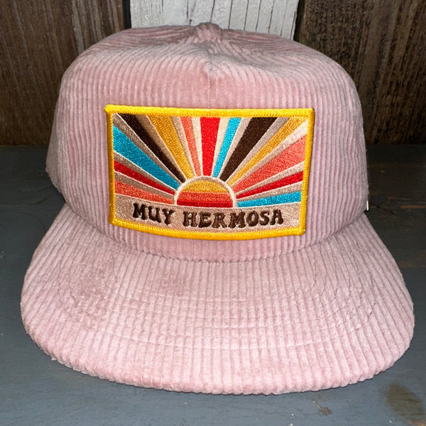 Hermosa Beach MUY HERMOSA Vintage Corduroy Hat - Rose Pink