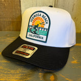 Hermosa Beach 1 to 3 FEET HIGH & RISING 5 Panel Mid Profile Cap - Black/White