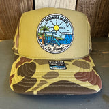 Hermosa Beach SHOREFRONT Trucker Hat - CAMOUFLAGE Green/Light Loden/Green