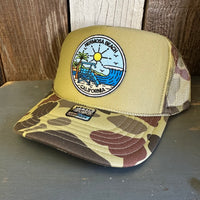 Hermosa Beach SHOREFRONT Trucker Hat - CAMOUFLAGE Green/Light Loden/Green