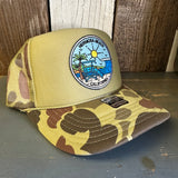 Hermosa Beach SHOREFRONT Trucker Hat - CAMOUFLAGE Green/Light Loden/Green