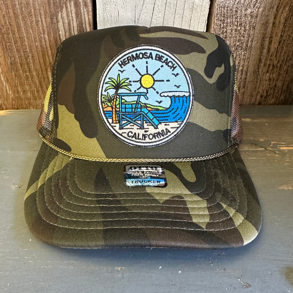 Hermosa Beach SHOREFRONT Trucker Hat - Full Camouflage