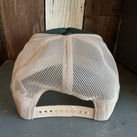 Hermosa Beach HERMOSA AVE High Crown Trucker Hat (Dark Green/Khaki)