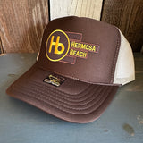 Hermosa Beach THE NEW STYLE High Crown Trucker Hat - Brown/Khaki