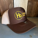 Hermosa Beach THE NEW STYLE High Crown Trucker Hat - Brown/Khaki