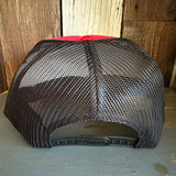 Hermosa Beach THE NEW STYLE High Crown Trucker Hat - Red/Black