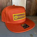 Hermosa Beach AS REAL AS THE STREETS 7 Panel Snapback Hat - Texas Orange