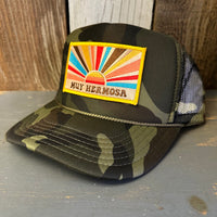 Hermosa Beach MUY HERMOSA Trucker Hat - Full Camouflage