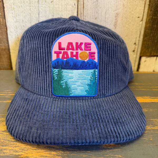 LAKE TAHOE Vintage Corduroy Hat - Blue
