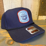SMOKEY BEAR :: PREVENT WILDFIRES 5 Panel Mid Profile Baseball Cap - Navy