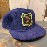 SMOKEY BEAR :: ONLY YOU CAN PREVENT WILDFIRES Corduroy Field Trip Hat - Navy