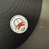 Hermosa Beach SURF HERMOSA :: OPEN DAILY - "OTTO SNAP" 6 Panel Snapback Hat Cap - Black