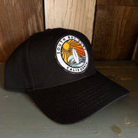SOUTH BAY SURF (Multi Colored Patch) Premium 6-Panel Low Profile Snapback Hat - Black