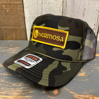 Hermosa Beach AS REAL AS THE STREETS Trucker Hat - Full Camo