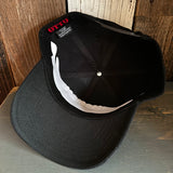 Hermosa Beach ARE YOU ESTABLISHED? Premium 6-Panel Low Profile Snapback Hat - Black