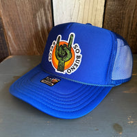 SO FAR :: SO BUENO High Crown Trucker Hat - Royal Blue (Curved Brim)