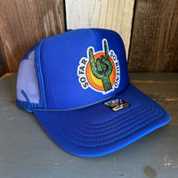 SO FAR :: SO BUENO High Crown Trucker Hat - Royal Blue (Curved Brim)
