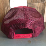 Hermosa Beach 72 & SUNNY High Crown Trucker Hat - Burgundy Maroon