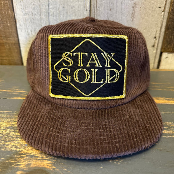STAY GOLD Corduroy Field Trip Hat - JAVA BROWN