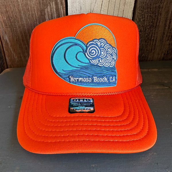 Hermosa Beach TUBULAR Trucker Hat - Orange