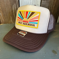 Hermosa Beach MUY HERMOSA High Crown Trucker Hat - Khaki/Brown