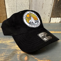 SOUTH BAY SURF (Multi Color Patch) Low Profile Corduroy Baseball Cap - Black