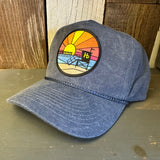 Hermosa Beach OBLIGATORY SUNSET 5 panel Stone Washed Canvas - Indigo