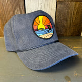 Hermosa Beach OBLIGATORY SUNSET 5 panel Stone Washed Canvas - Indigo