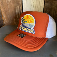 Hermosa Beach FIESTA High Crown Trucker Hat - Texas Orange/White