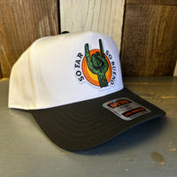 SO FAR ... SO BUENO 5 Panel Mid Profile Cap - Black/White
