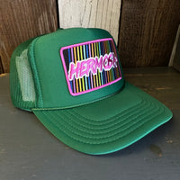 Hermosa Beach HERMOSA'84 High Crown Trucker Hat - Kelly Green