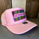 Hermosa Beach HERMOSA'84 High Crown Trucker Hat - Pink