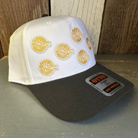 Hermosa Beach MULTIPLE MINI CLASSIC 5 Panel Mid Profile Cap - Black/White