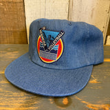 LET'S GET SERVED :: HERMOSA BEACH VOLLEYBALL Field Trip Strapback Hat - Denim