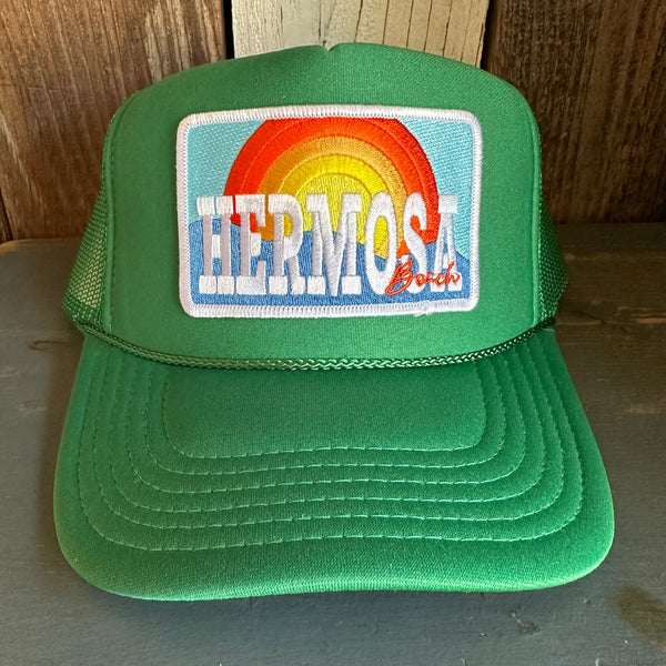 Hermosa Beach 72 & SUNNY High Crown Trucker Hat - Kelly Green