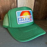 Hermosa Beach 72 & SUNNY High Crown Trucker Hat - Kelly Green