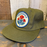 CALIFORNIA POPPY Brushed Cotton Field Trip Hat - Cactus Green