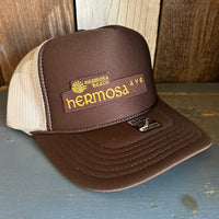 Hermosa Beach HERMOSA AVE High Crown Trucker Hat - Khaki/Brown