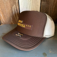 Hermosa Beach HERMOSA AVE High Crown Trucker Hat - Khaki/Brown