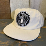 SOUTH BAY SURF (Black Patch) Brushed Cotton Field Trip Hat - Eggshell