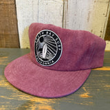 SOUTH BAY SURF (Black Patch) Washed Cotton Field Trip Hat - Berry